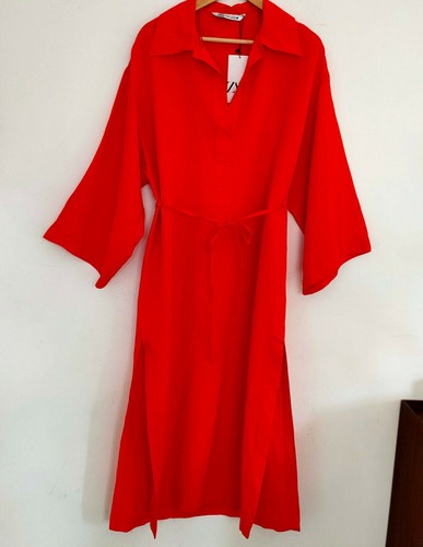 Zara langes hemdblusenkleid - zara,